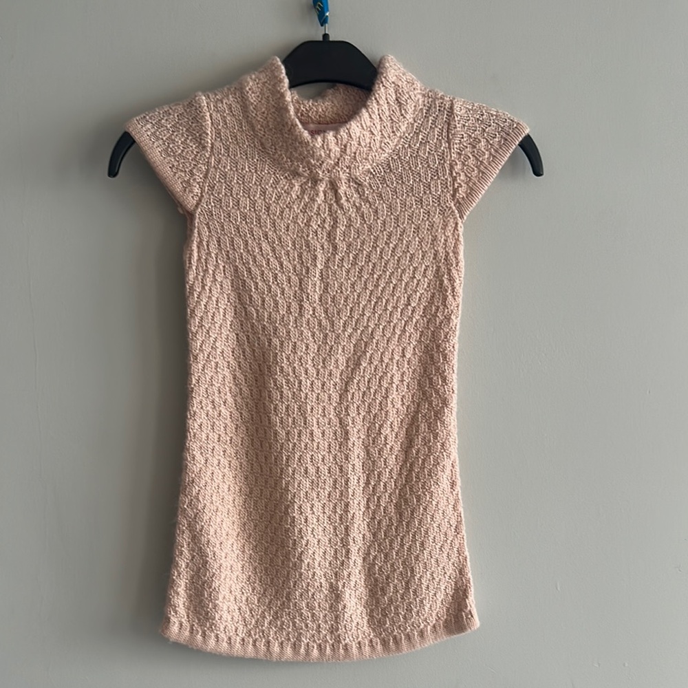 Design History Girls' Soft Knit Sweater in Cream Size 4T
